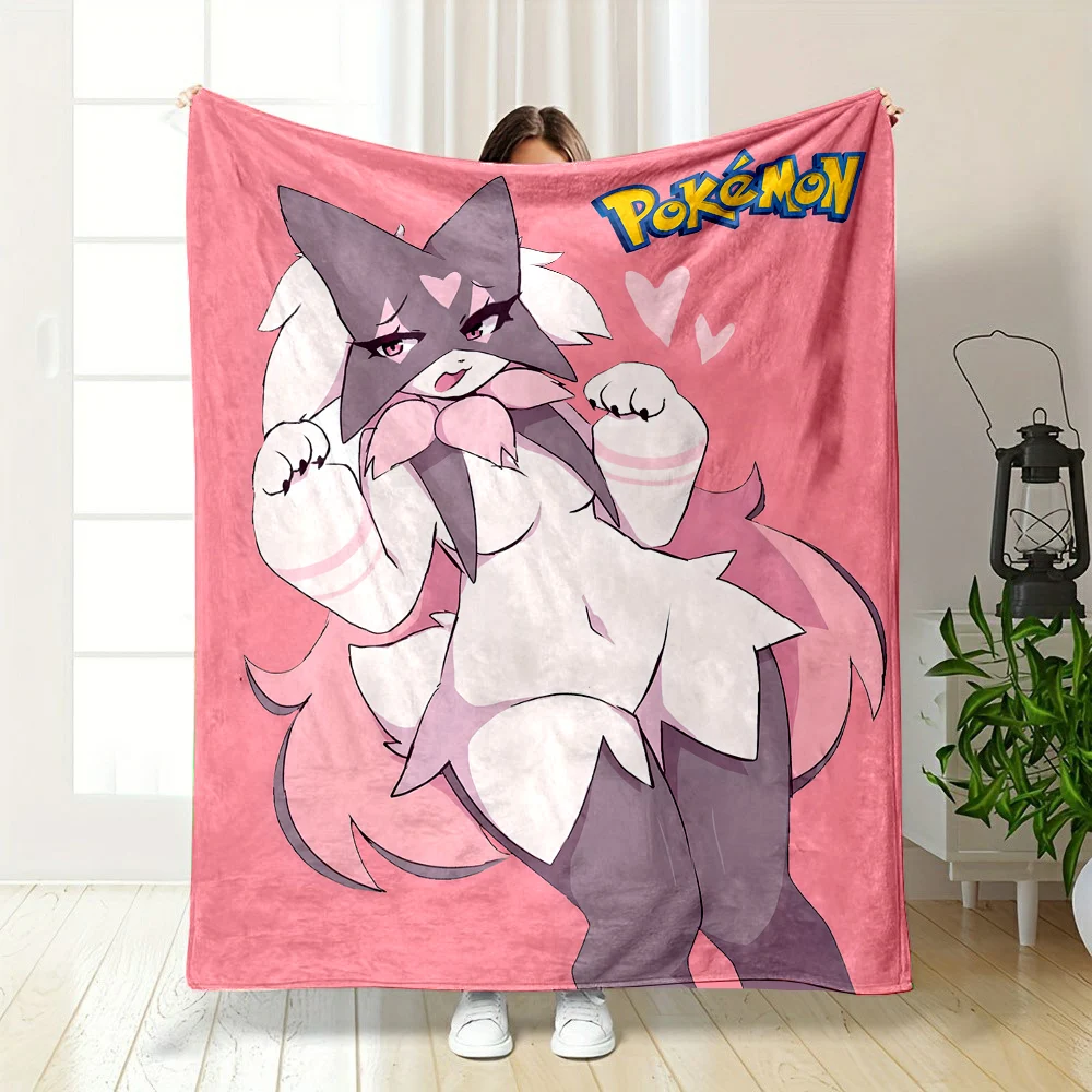 6Size Pokémon Meowscarada Pattern Blanket Warm Soft Fluffy Kids and Adult Sofa Bed Throw Blanket Suitable Outdoor Travel Camping - Image 2