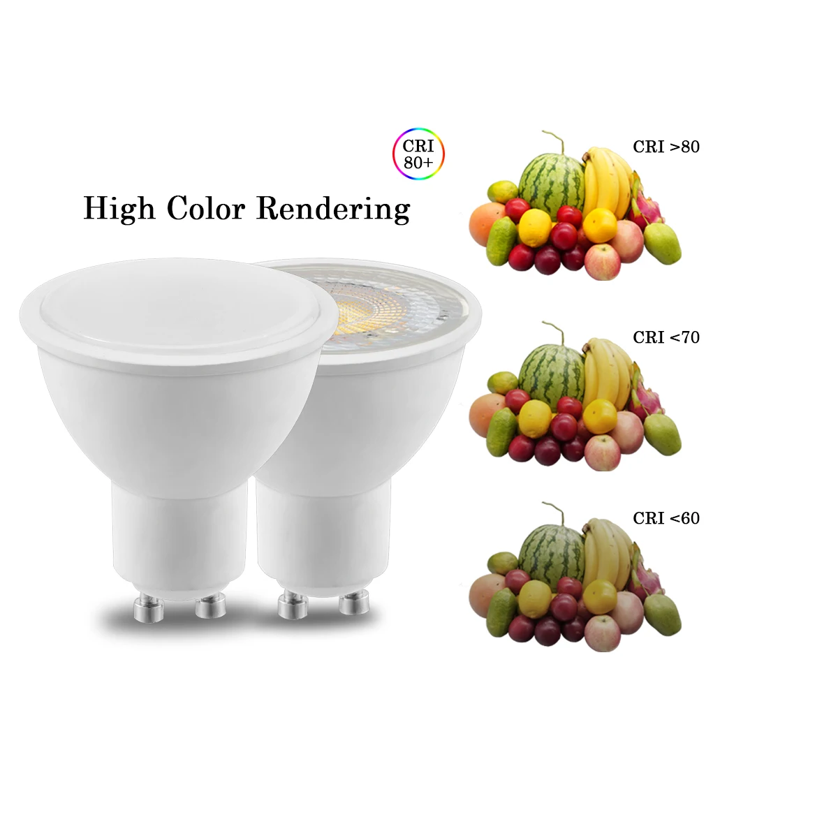 5-12PCS LED spot light GU10 AC220V AC120V LED energy saving bulb 3W 5W 6W 7W 8W You can replace the 50W halogen lamp - Image 4