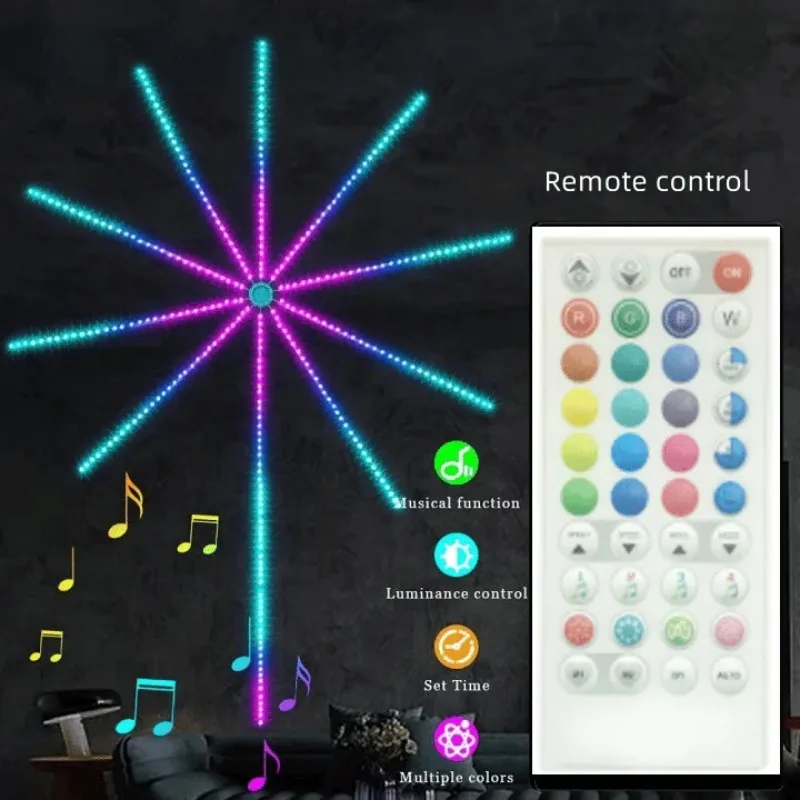 Rgbic Firework Led Strip Light Bluetooth Smart Neon Strip APP Led Lights Strips Usb 5V Led Strips Christmas Party Decoration - Image 3