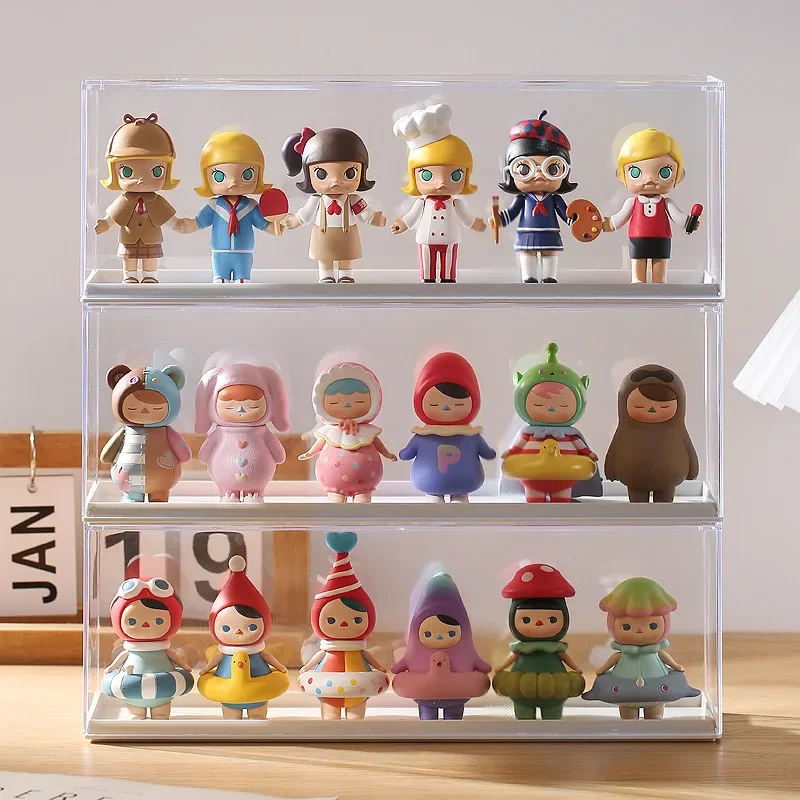Acrylic Clear Doll Toys Storage Organizer Box Mystery Box Display Stand Popmart Storage Case Waterproof Dust Proof Blind Box - Image 2