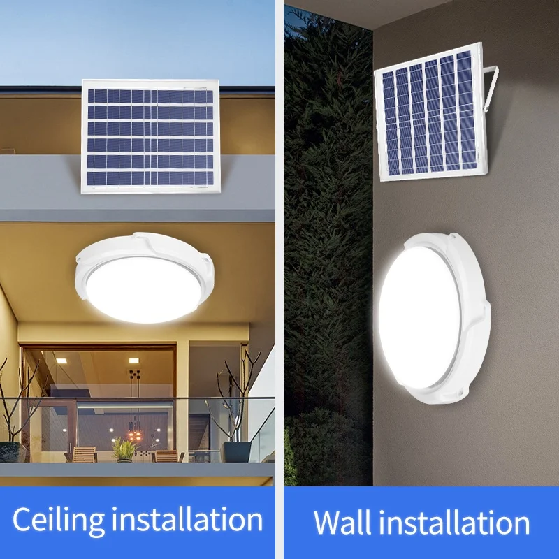 Solar Lights Home Indoor Ceiling Veranda Solar Power Lamp IP65 Waterproof Outdoor LED Top Solar Energy Interior Light Lamp - Image 4