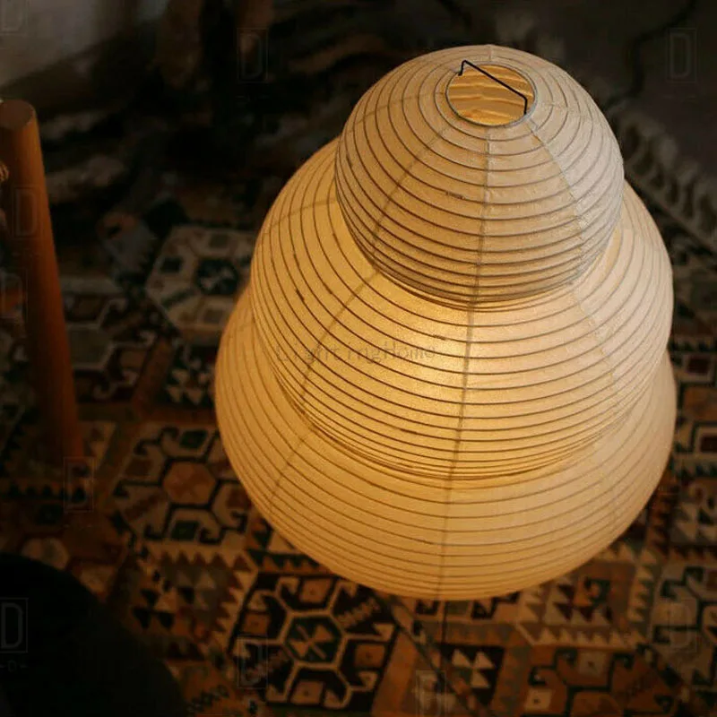 Japanese Design Akari Wabi-sabi Table Lamp White Rice Paper Decorative Desk Lights for Bedroom Living/Dining Room Study Loft - Image 3