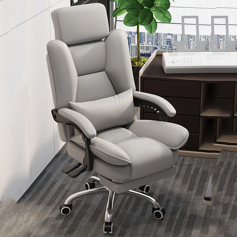 Swivel Desk Office Chair Ergonomic Modern Mobile Luxury Leather Gaming Chair Computer Comfortable Sillas De Oficina Furniture - Image 2