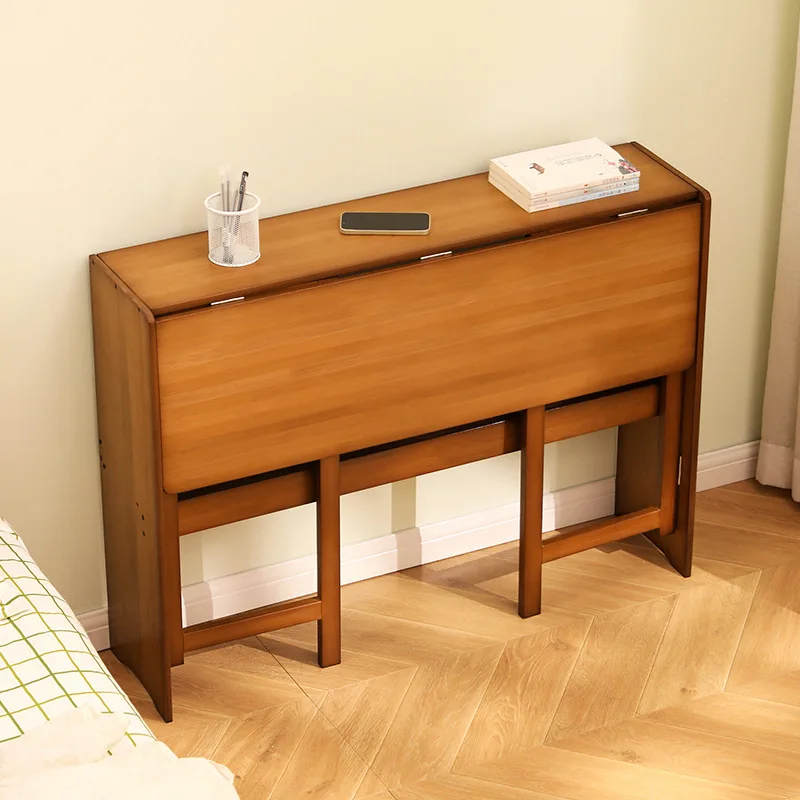 Office Desks Bamboo Folding Desks Computer Bedroom Bedside Desk Writing Work Desk Modern Portable Brief Tables Home Furniture - Image 2