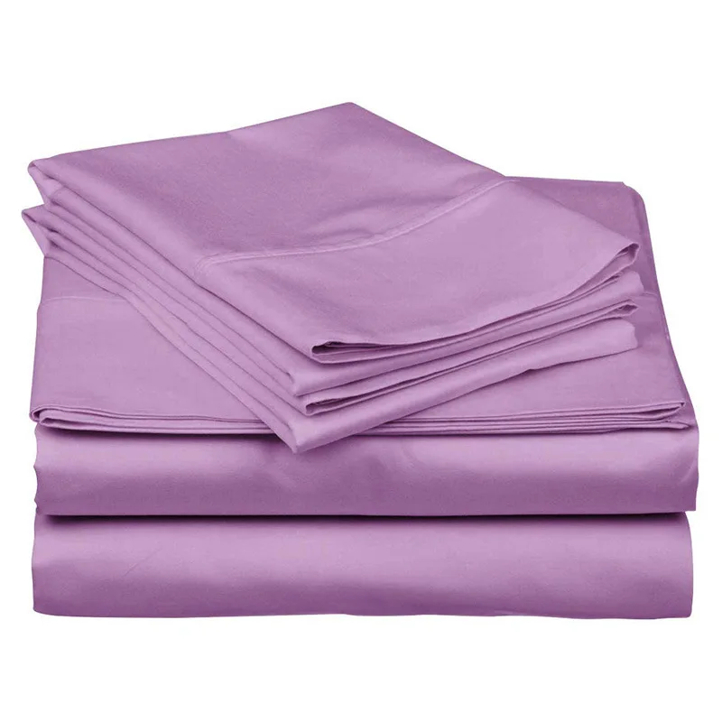 One Flat Sheet 100% Cotton 600 TC White Gray Blue Pink Colors Queen Size 245x250 Cm Customize - Image 2