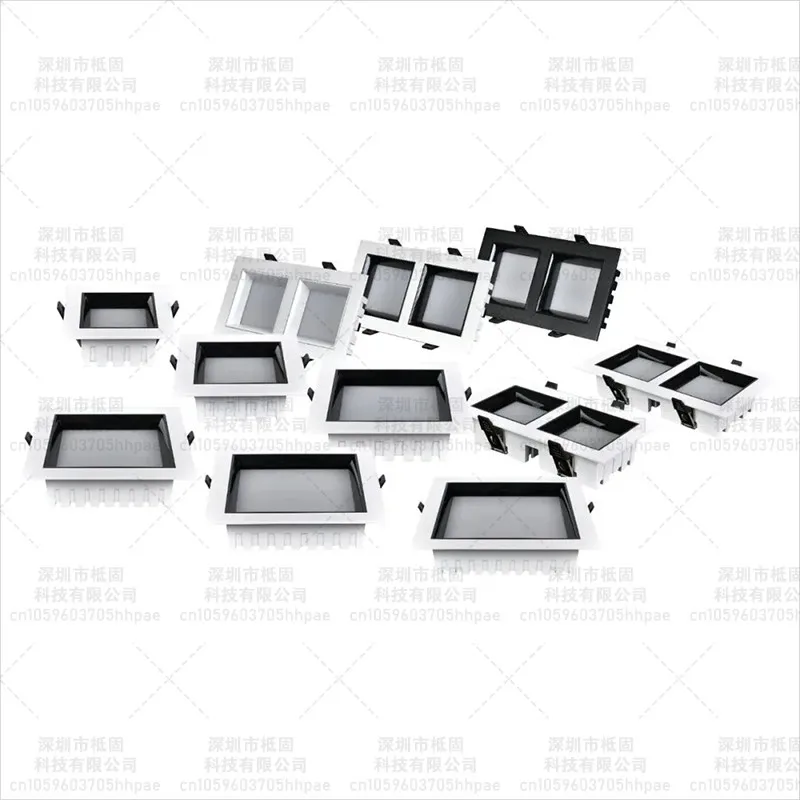 Embedded Square LED Downlight Anti Glare Cob Ceiling Spotlight Home Indoor Lighting Lights 7w 12w Bedroom Aisle Spot Lamp AC220v