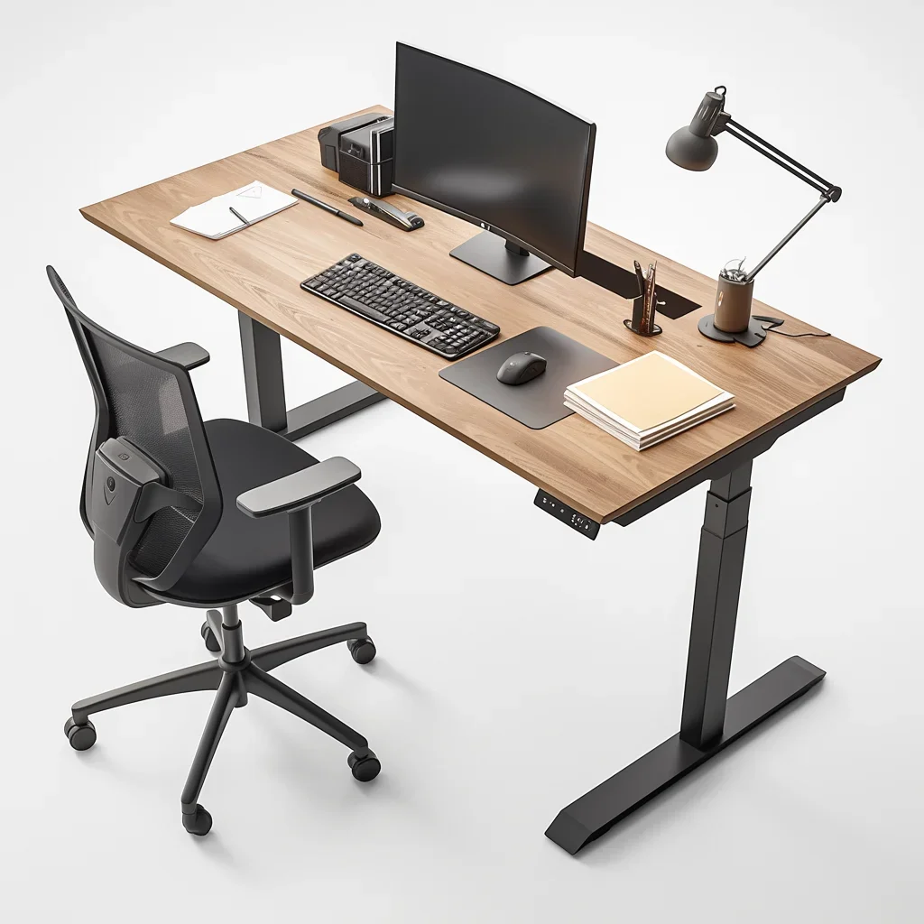 Manual Standing Desk, Office Table, Adjustable Desk, Lift Mechanism, Computer Desk for Gaming PC, Superior Quality - Image 5