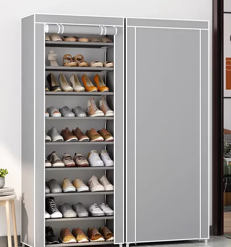 Dustproof Shoe Storage Rack Organizer Multilayer Nonwoven Shoes Storage Cabinet Home Hallway Space-saving Cabinets Shoe Shelf