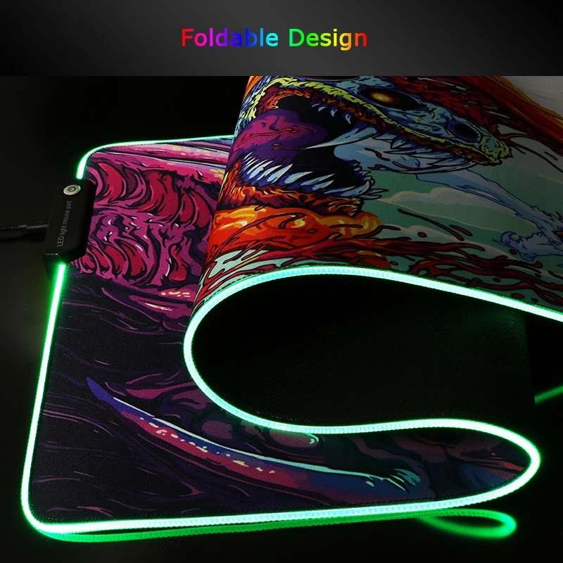 Alfombrilla RGB Gaming Mouse Pad Solar System Large Mousepad Rubber Mouse Mat LED Non-slip Desk Mats Keyboard Mat 900x400mm XXL - Image 5