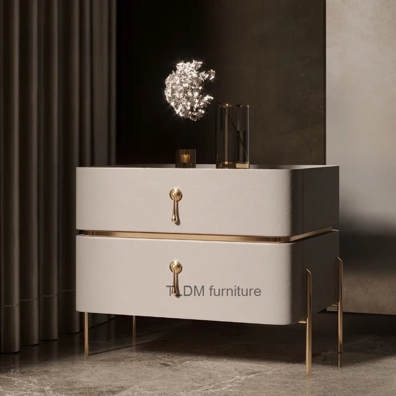 Designer Corner Nightstands Console Dorm Mobile Minimalist Drawer Luxury Bedside Table Bedroom Mesilla De Noche Modern Furniture