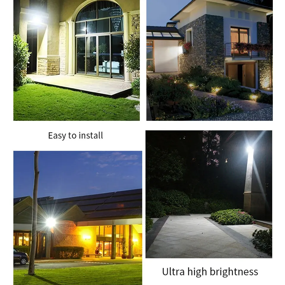 LED PIR Motion Sensor Floodlight Outdoor Wall Light 100W 50W 30W 20W 10W IP66 Waterproof LED Reflector LED Spotlight For Garden - Image 3
