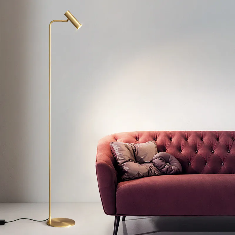 Nordic minimalist floor lamp Led Adjustable spotlight Living Room Sofa Bedroom Bedside Light Study Home standing reading lamp - Image 3