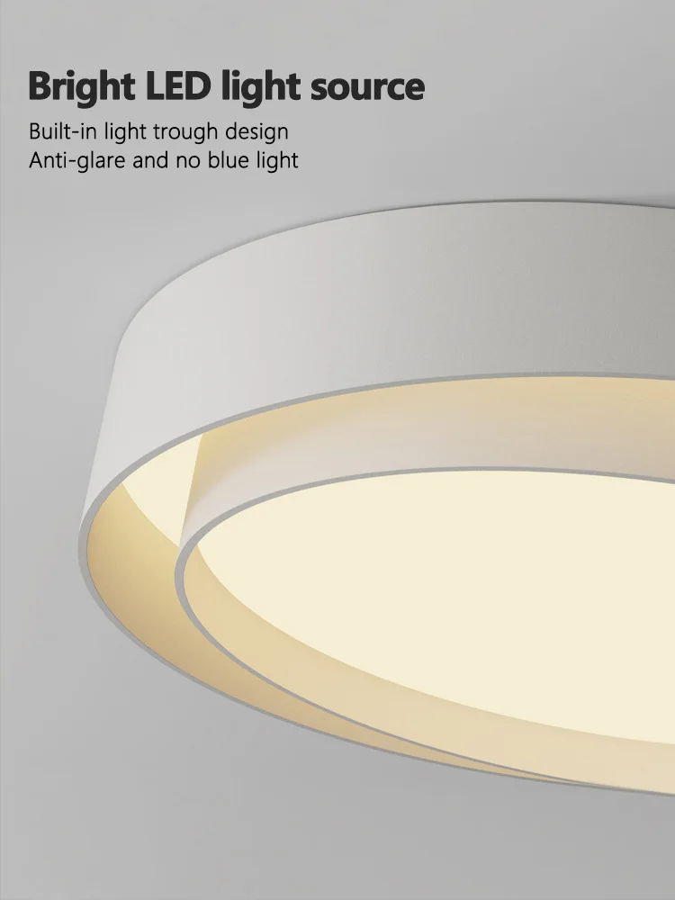 Full spectrum bedroom lamp ceiling lamp master bedroom lamp simple modern study living room lights - Image 4