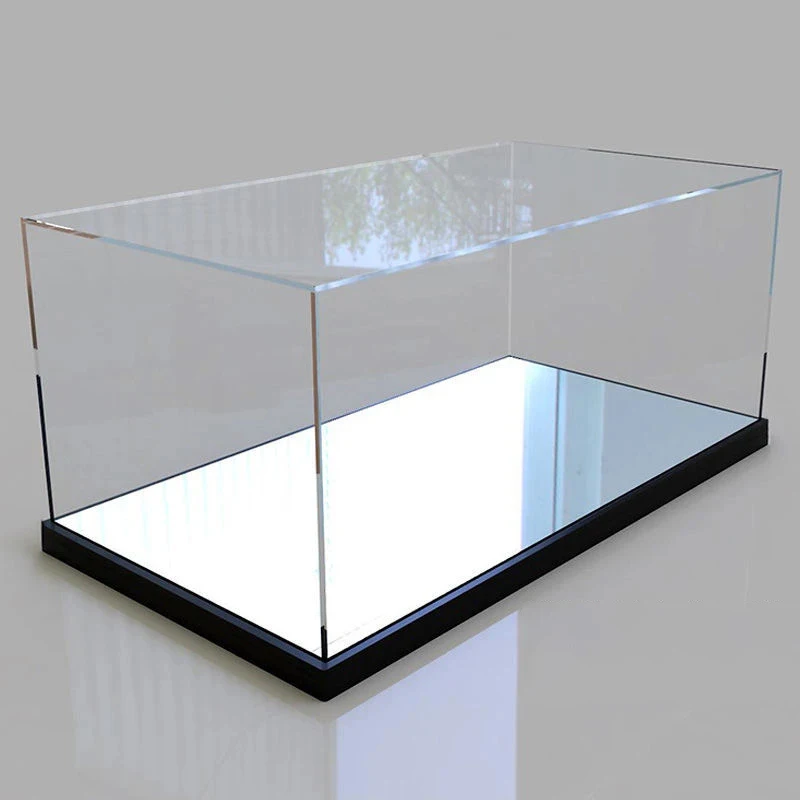 BD-Nine Summer White Transparent Acrylic Display Box, Multi-Functional Collectibles Display Cabinet, Suitable For Movable Toys