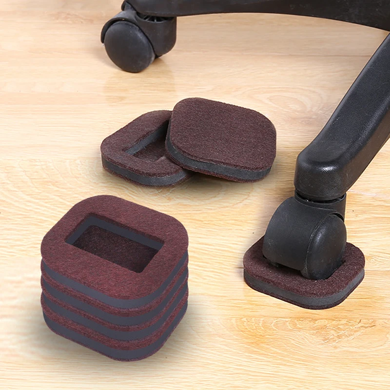 5pcs Office Chair Wheel Stopper Furniture Caster Cups Hardwood Floor Protectors Anti Vibration Pad Chair - Image 4