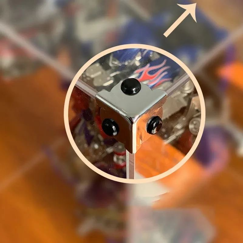 Crafts Collection Display Box Wooden Bottom Storage Box Window Acrylic Model Toy Gundam Building Block Box Glue-Free Dust Cover - Image 6