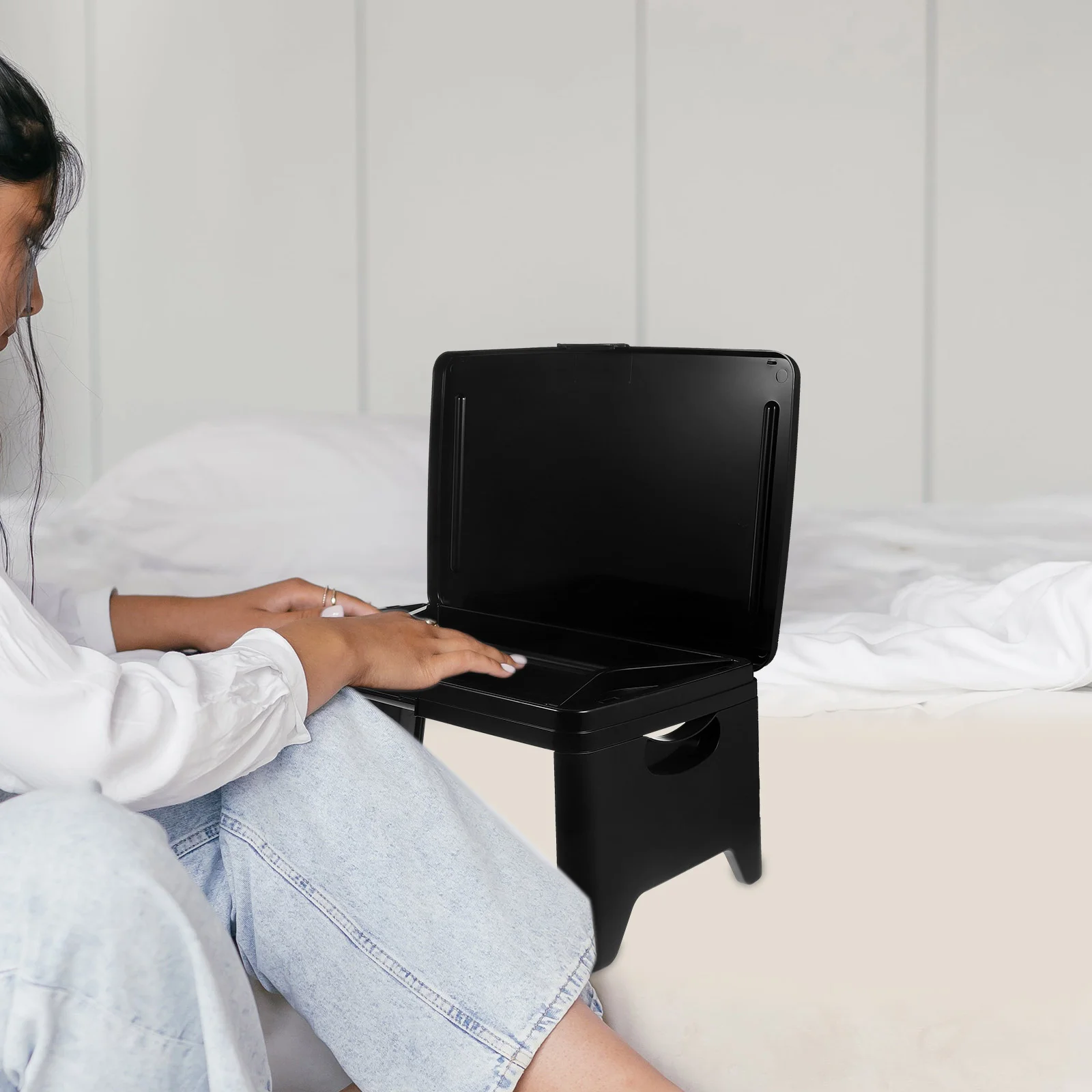 Folding Computer Desk Laptops Desks Stand for Bed Table Home Office Holder Multifunction - Image 4