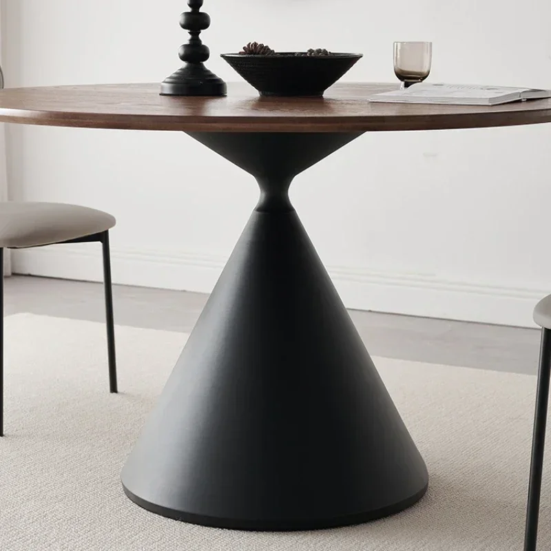 Cafe Dining Table Round Reception Kitchen Tables Elegant Service Extendable Multifunction Home Furniture Mesa Comedor Dinner - Image 4