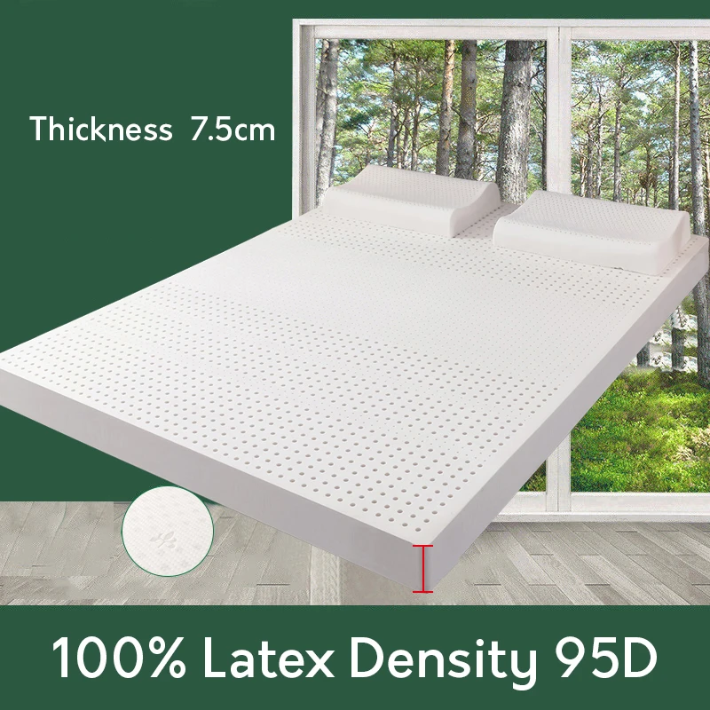 Natural Thailand imported latex mattress raw liquid mattress rubber cushion double single home tatami mats queen king full size - Image 6