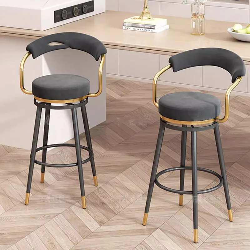 Leisure Stylish Bar Chairs Designer Support Comfortable Luxury Chairs High Bistro Taburete Alto Para Cocina Modern Furniture - Image 3
