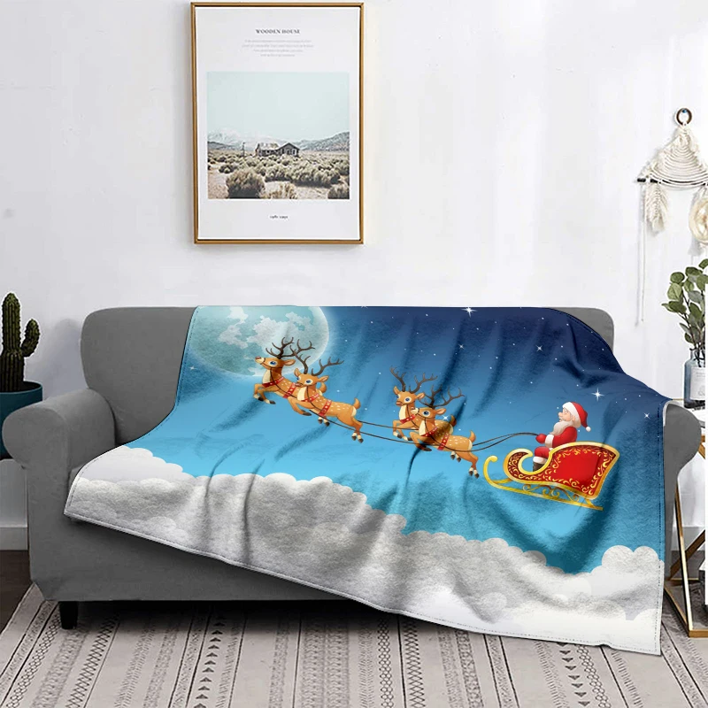 Home decoration plush Throw Sofa blanket Bedspread bed fluffy soft blankets decor Plaid Modern Halloween Merry Christmas winter - Image 6