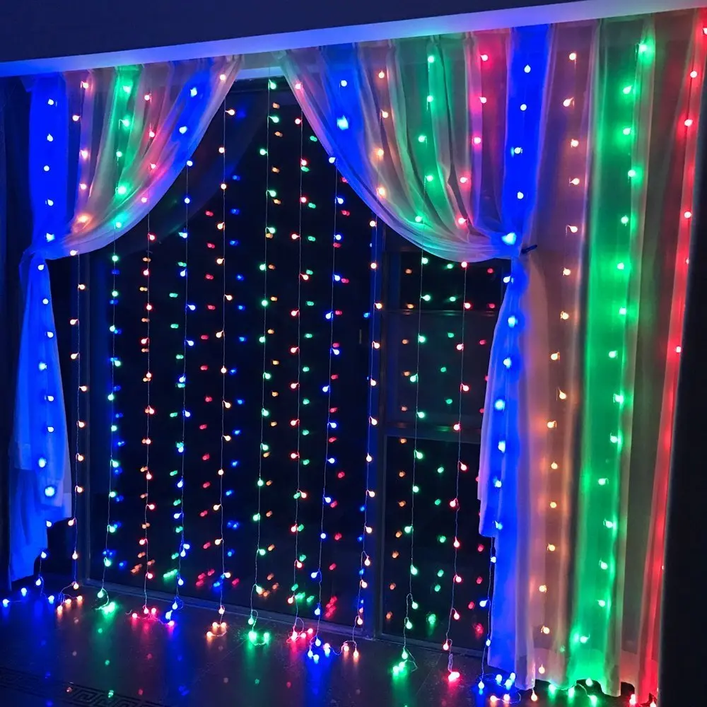 Curtain Light Festoon LED Icicle String Light Connectable New Year Eve Ornaments Garland 3x1/3x2/3x3/6x3m Christmas Decorations - Image 3
