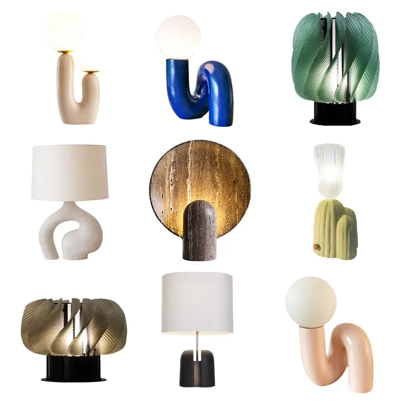 LED Table Lamp Children Room Bedroom Bedside Lamp Creative Resin Glass Decoration Designer Desk Light