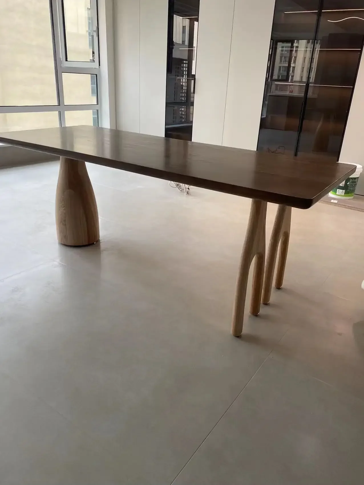 Designer Personality Tree Fork Dining Table Solid Wood Coffee Table Office Retro Style Kitchen Mesa De Cocina Home Furniture - Image 3