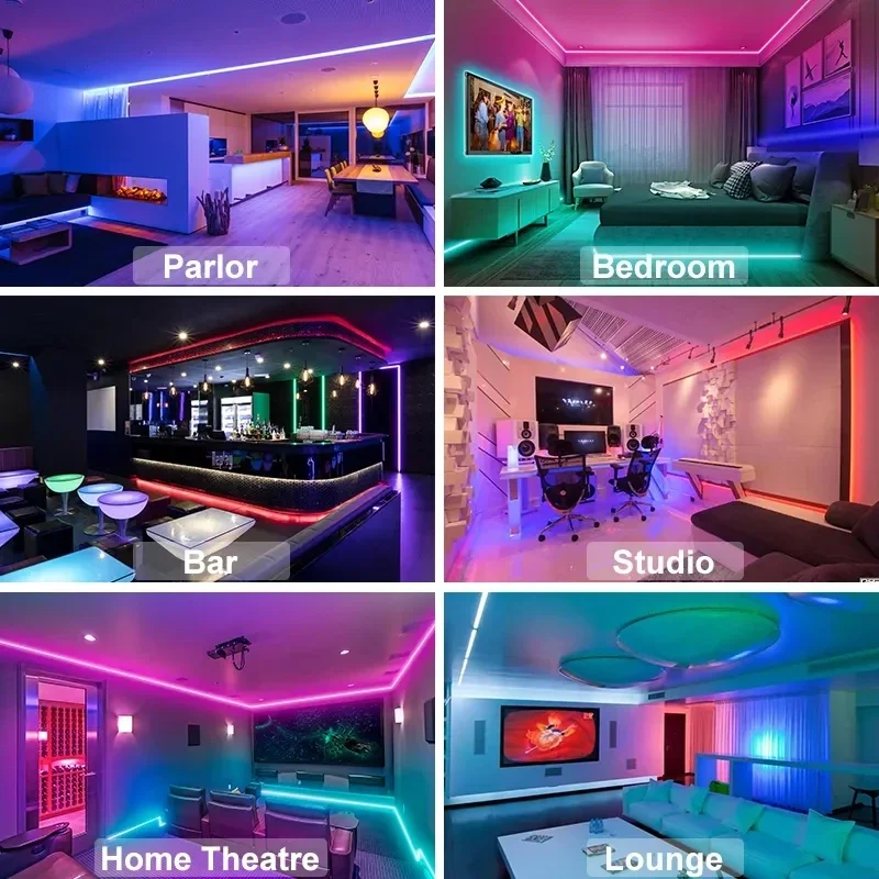 LED Strip Light WIFI Bluetooth Control 5050 RGB Led Lights Flexible Ribbon Luces Led 1M-30M 5V USB TV BackLight Room Decoration - Image 6
