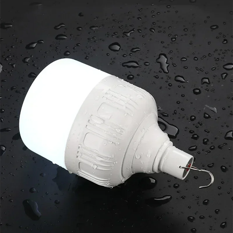 1/2/4/6/8/10pcs Camping Light USB Rechargeable LED Emergency Lamp Outdoor Portable Lanterns with Hook for BBQ Tents Battery Bulb - Image 5