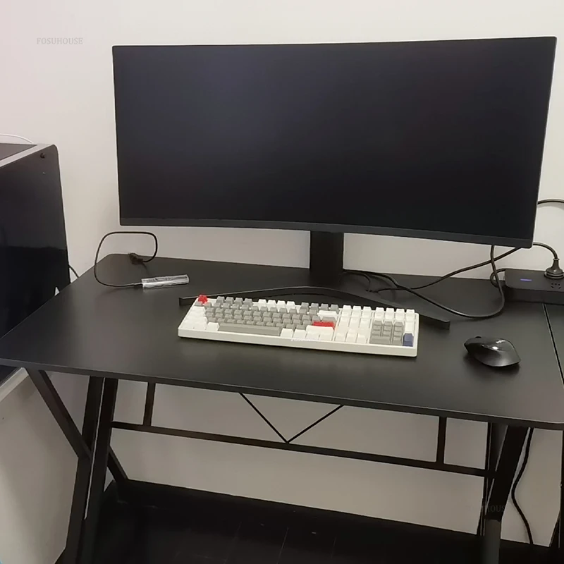 Home Double Long Computer Desks Office Furniture Desktop E-sports Gaming Tables Bedroom Simple Office Desk Student Study Table - Image 6
