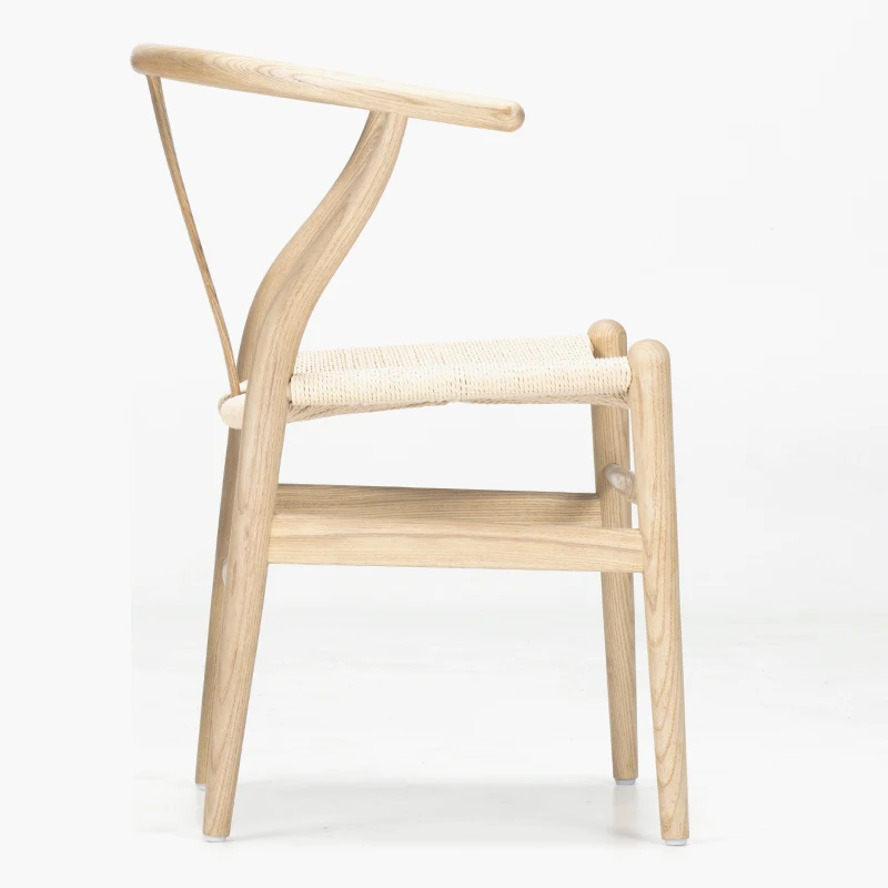 Modern Dining Chair Oak Wood Oil Finish Natural/Black/Walnut/Honey/Chestnut Wooden Armchair Chair Design For Kitchen Dining Room - Image 4