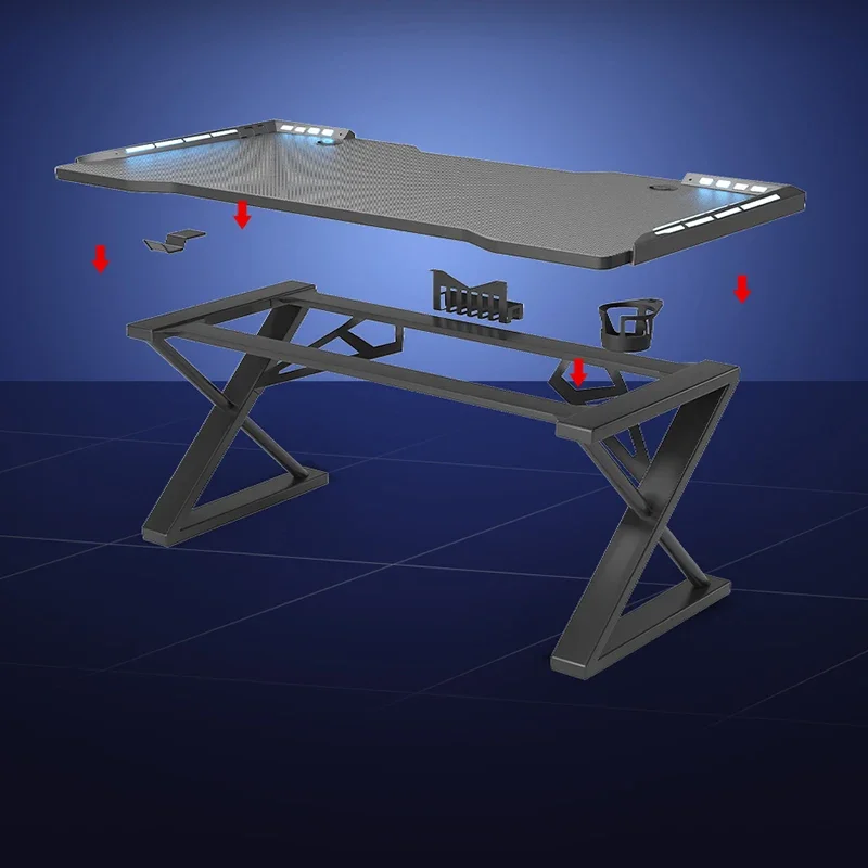 Gaming Table Pc Desk Stand Height Adjustable Study Craft Values Furniture Meeting Nail Computer Home Office Tisch Mobile - Image 6
