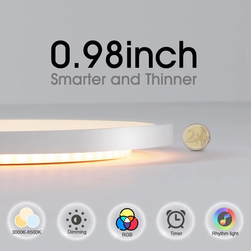 BENEWTON TUYA Ceiling Lamp Room Decor Led Light RGB APP Voice Control Alexa Google Smart Lamp For Home - Image 2