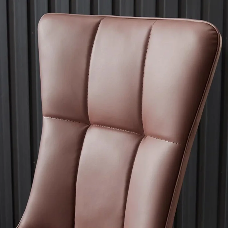 Aesthetic Luxury Dining Chairs Modern Comfortable Vanity Chair Designer Kitchen Leather Ensembles Salle À Manger Furniture - Image 3