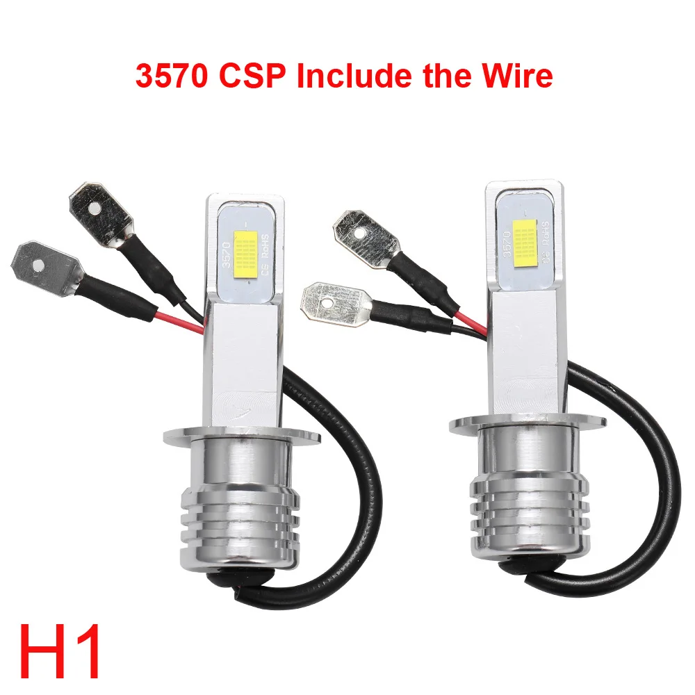 2Pcs H7 LED Headlight Bulbs SH1 H3 H11 H4 H6 20000LM 12V 6000K Auto LED Headlamp IP68 Conversion Hi/Lo Beam Kit Driving Light - Image 2