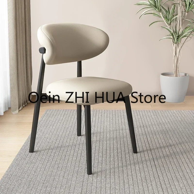 Dining Chairs Rattan Dining Chair Chairs Bedroom Hotel Armchairs Convenience Store Velvet Accent Single Luxury Home Bar Nordic - Image 2