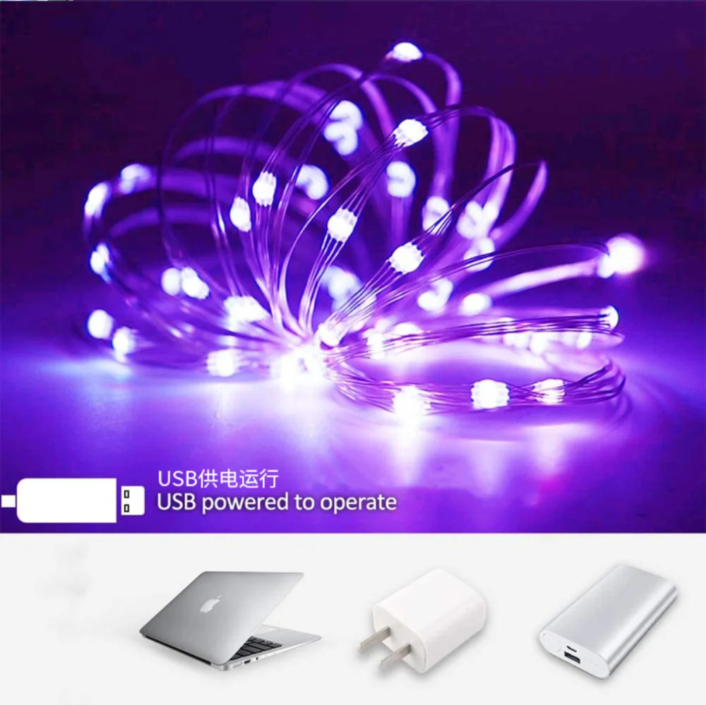 3/10/20M USB LED String Lights Copper Silver Wire Garland Light Waterproof Fairy Lights For Christmas Wedding Party Decoration - Image 3