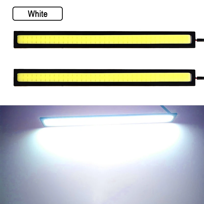 6 pieces Super Bright 17cm LED COB Fog Daytime Running Light Waterproof 12V 6500K Car Light Auto Interior Styling Bar Lamp - Image 4