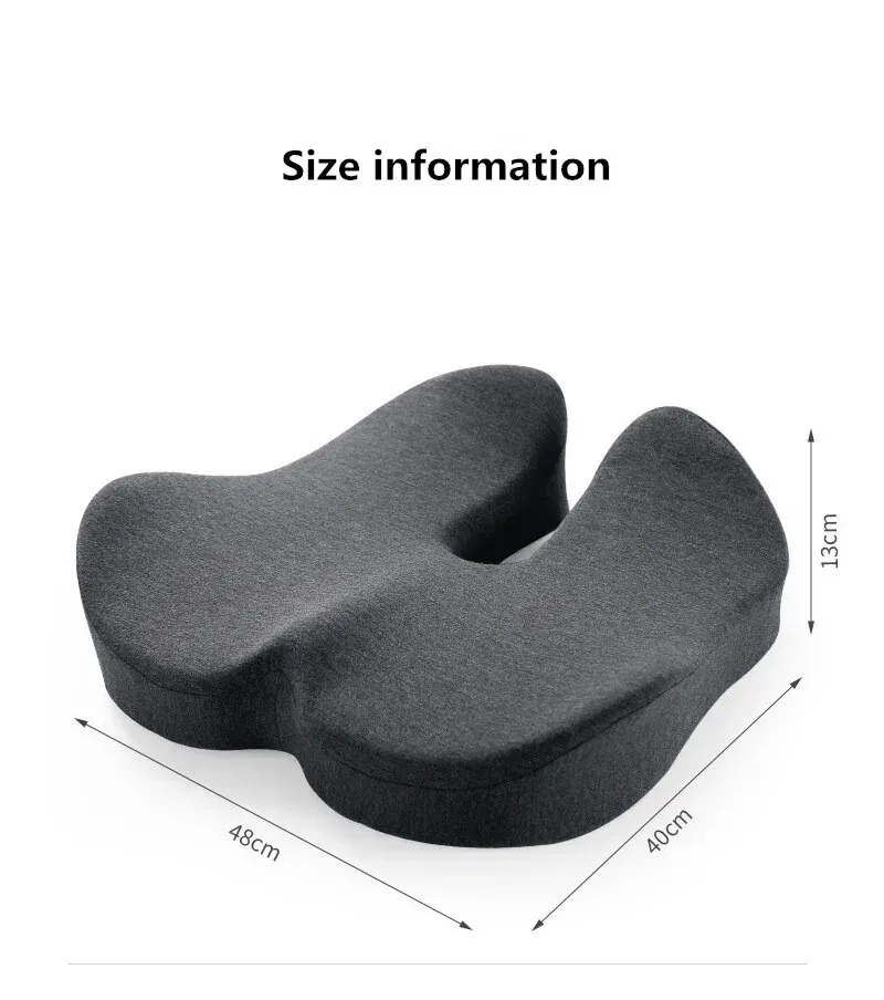 Zeby Rebound Memory Foam Office Chair Cushion Woman Tailbone Pelvis Orthopedic Medical Lady Seat Cushion Beautiful Buttocks Pad - Image 6
