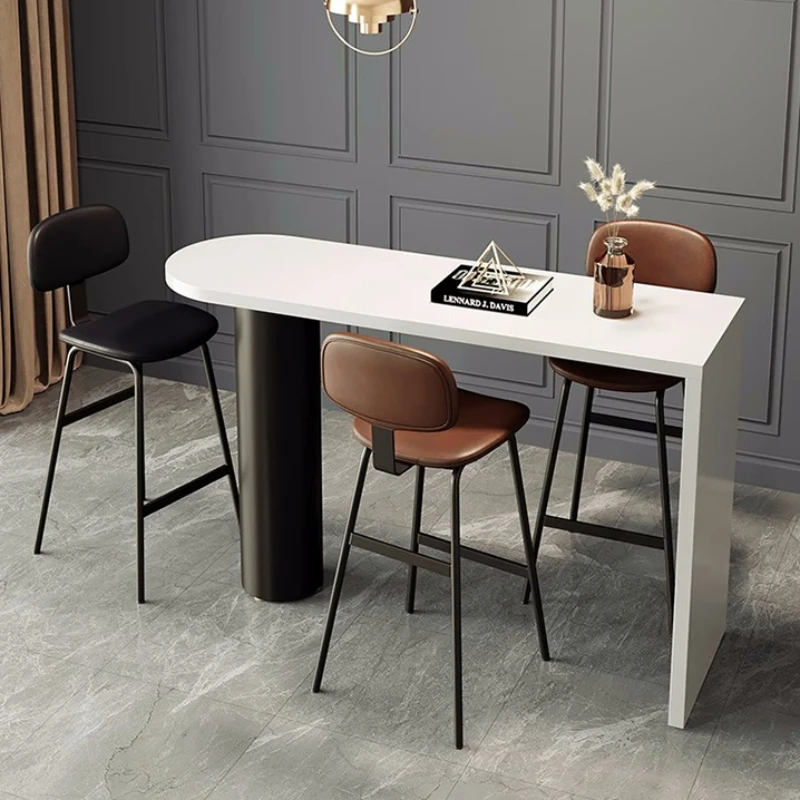 Living Room European Bar Chair Leather Art Luxury Design Garden Bar Stool Outdoor Office Taburetes Altos Cocina Home Furniture - Image 5