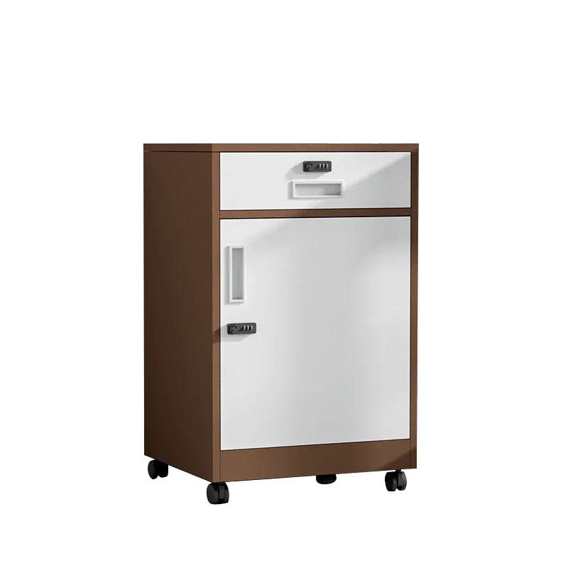 Modern Style Competitive Price Multiple Colors Office Cabinet and Wheels Password Lock File Cabinet with One Drawer - Image 3