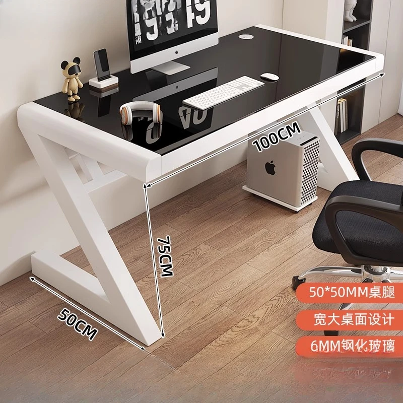 Glass Gaming Office Desks Computer Table Notebook Professional Office Desks Standing Household Escritorios Furniture MR50OD - Image 2
