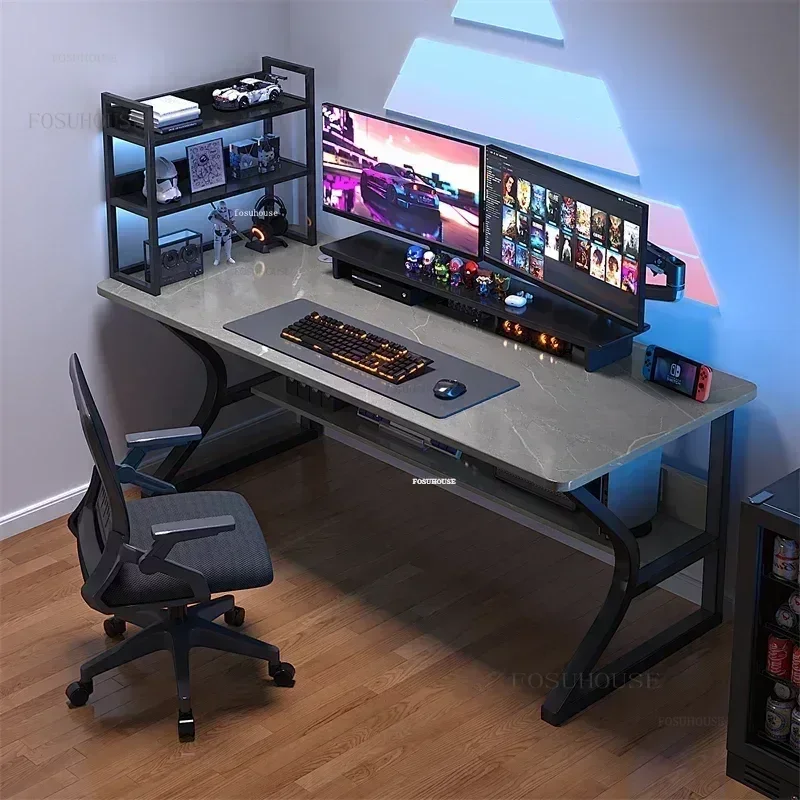 Home Bedroom Workbench Gaming Tables Simple Dormitory Desktop Computer Desks Office Furniture Student Study Writing PC Desk GM - Image 2