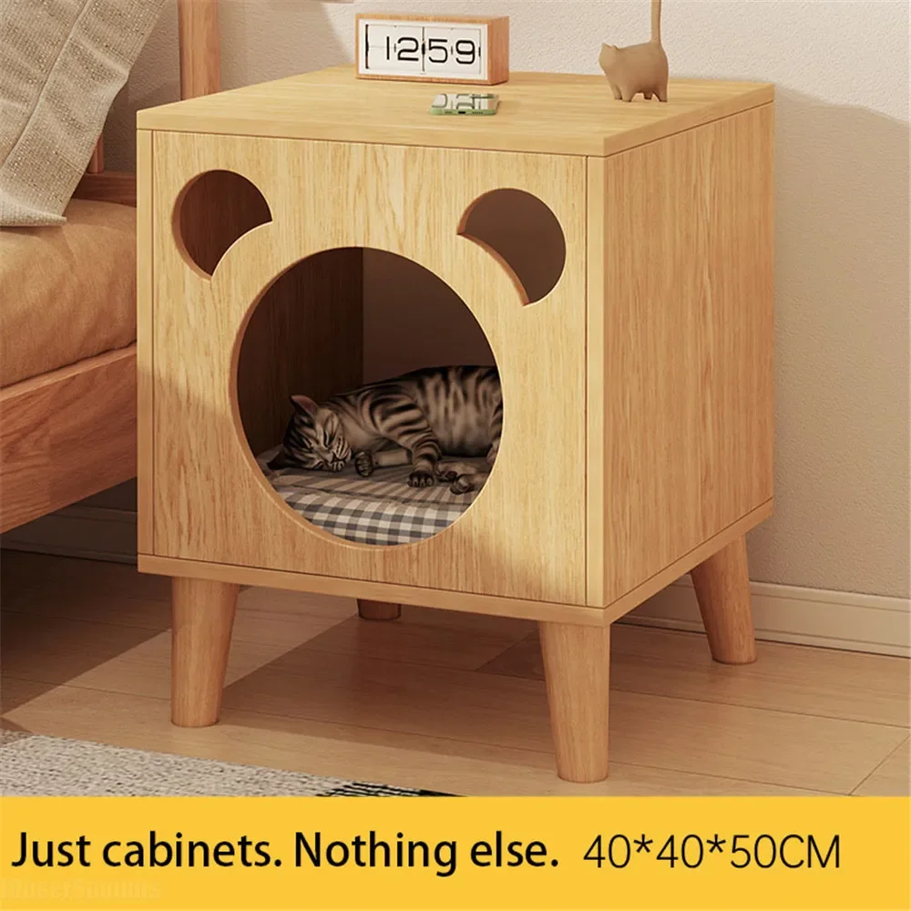 Creative Cat Nest Nightstand Cat House Bed Side Table for Bedroom Furniture - Image 6