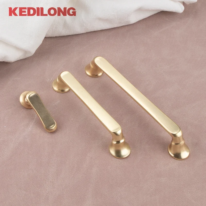 KEDLO Modern minimalist zinc alloy cabinet handle, kitchen cabinet gold knob, European light luxury drawer pull handle - Image 3