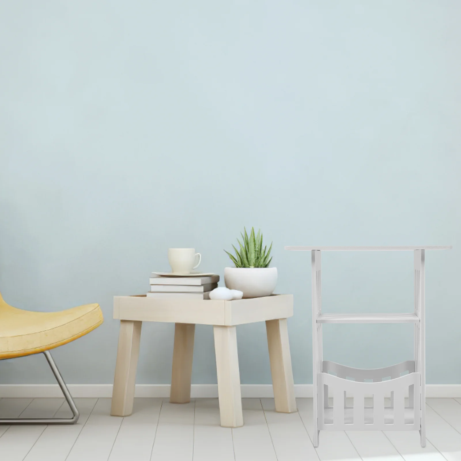 Bedside Table White Furniture Nightstand Coffee Room Sofa Outdoor Home Decor Small - Image 4