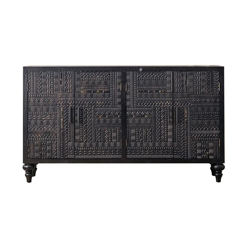 Open Buffet Solid Wood Sideboards Living Room Dresser Closets Luxury Display Cabinet Entrance Credenza Dining Room Furniture - Image 6