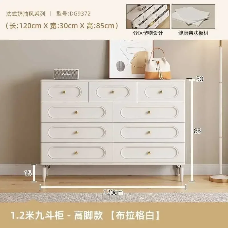 62" Large Buffet Sideboard Cabinet with 9 Drawers, Buffet Table Bedroom Storage Cabinet, Multifunctional Cabinet for living Room - Image 6