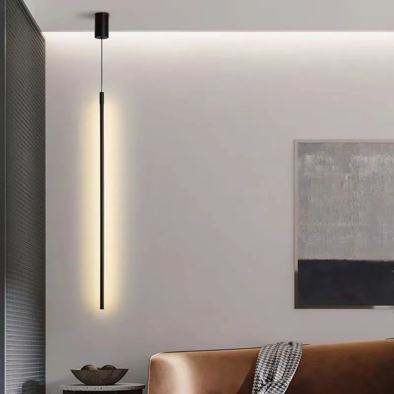 1piece 2 piece modern minimalist 60CMto100CM long ceiling chandelier, bedroom headboard, living room background wall line light - Image 4